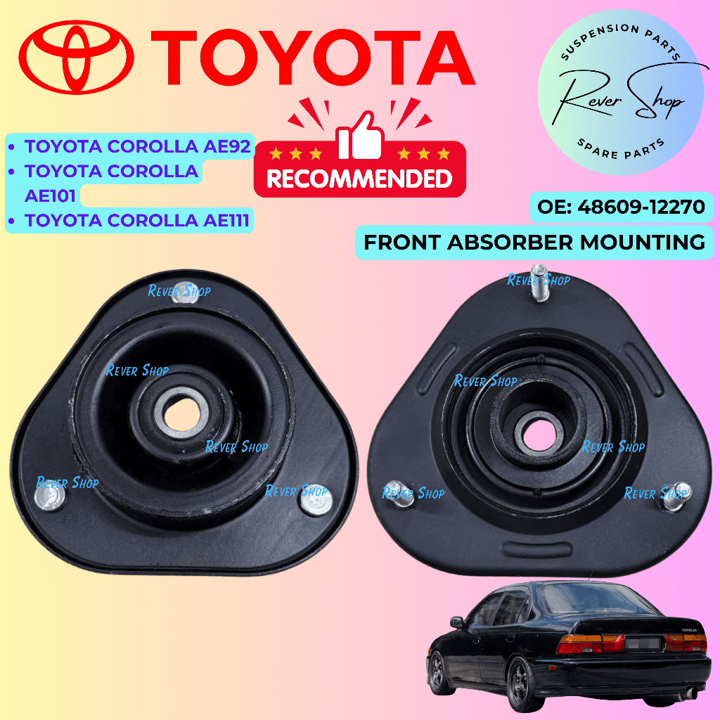 Toyota Corrolla SEG AE92 AE101 AE111 EE100 ติดตั้งโช้คอัพหน้า [3609-12270]