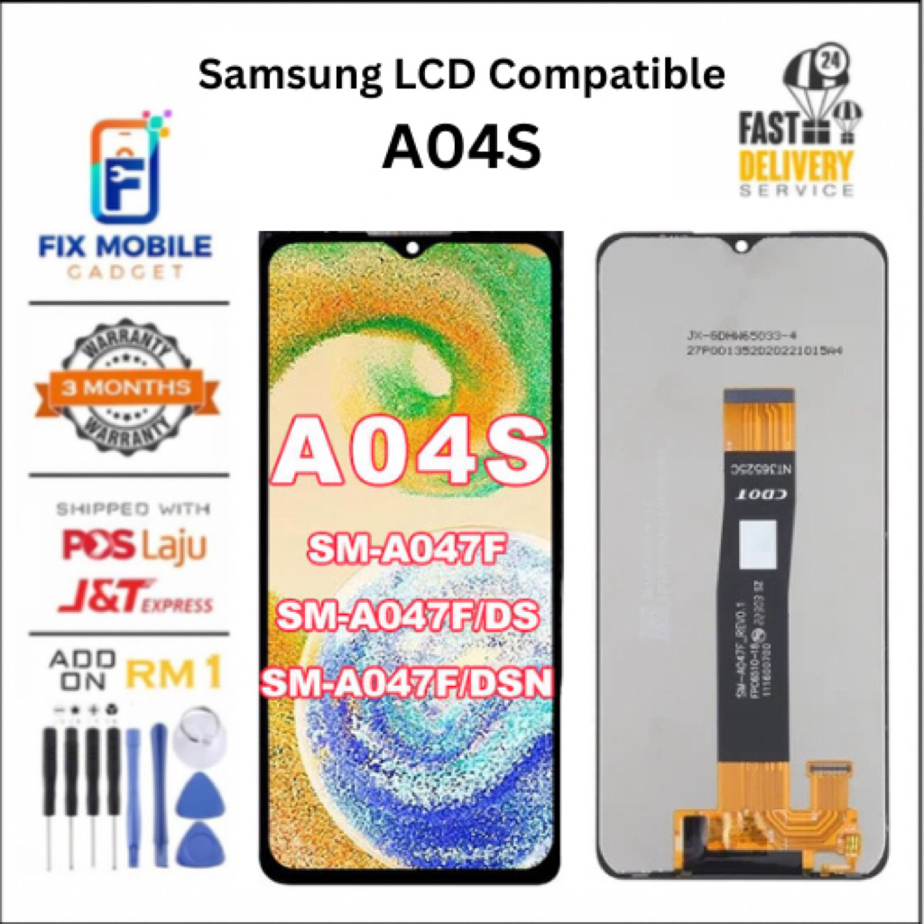 LCD สําหรับ Samsung A04S / A13 5G เกรด O หน้าจอสัมผัส LCD คุณภาพสูง [ Fix Mobile Gadget ]