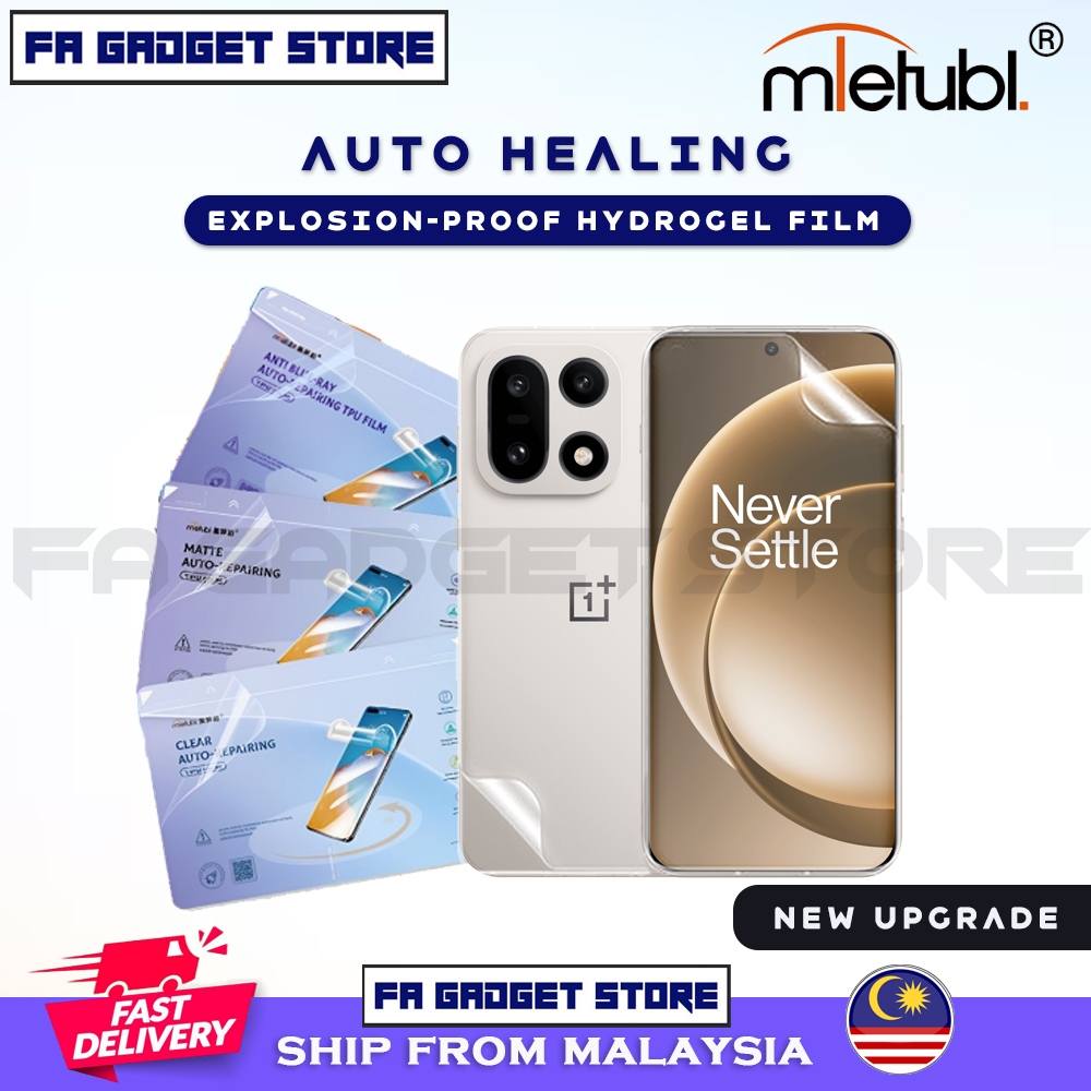 Auto Healing ระเบิดป้องกันฟิล์ม Soft Hydrogel ป้องกันหน้าจอสําหรับ OnePlus 15 13 13T 5G 12 12R 11R 1