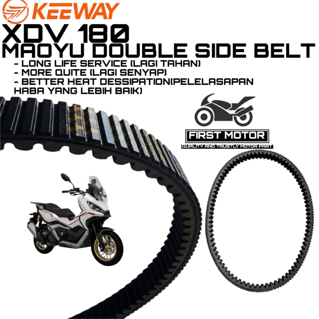 DRIVE BELT KEEWAY XDV180 XDV 180 DOUBLE SIDE DRIVE BELT SPARE PART