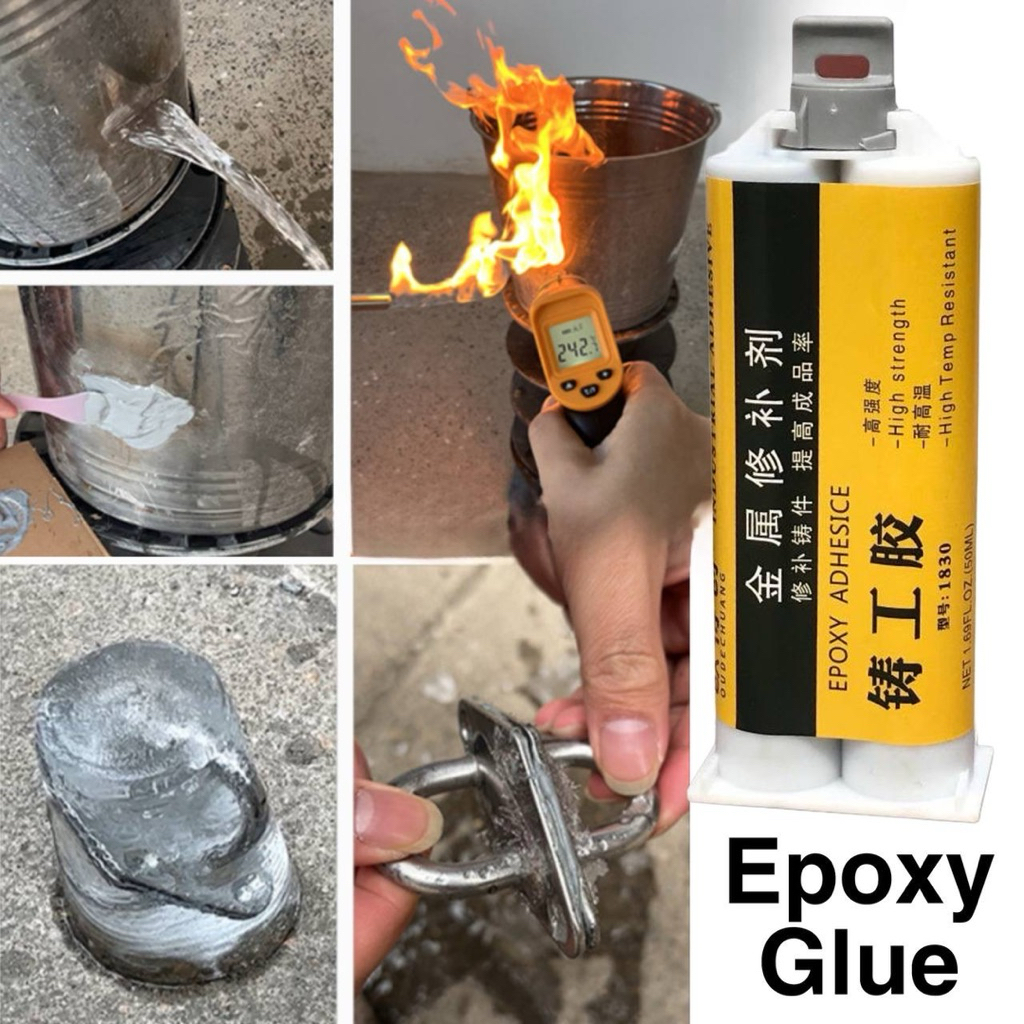 EPOXY ADHESIVE GLUE ทองแดงกาวเหล็กถังอลูมิเนียมหม้อน้ําเชื้อเพลิงแก้วพลาสติกกาวที่แข็งแกร่งกาวอเนกปร