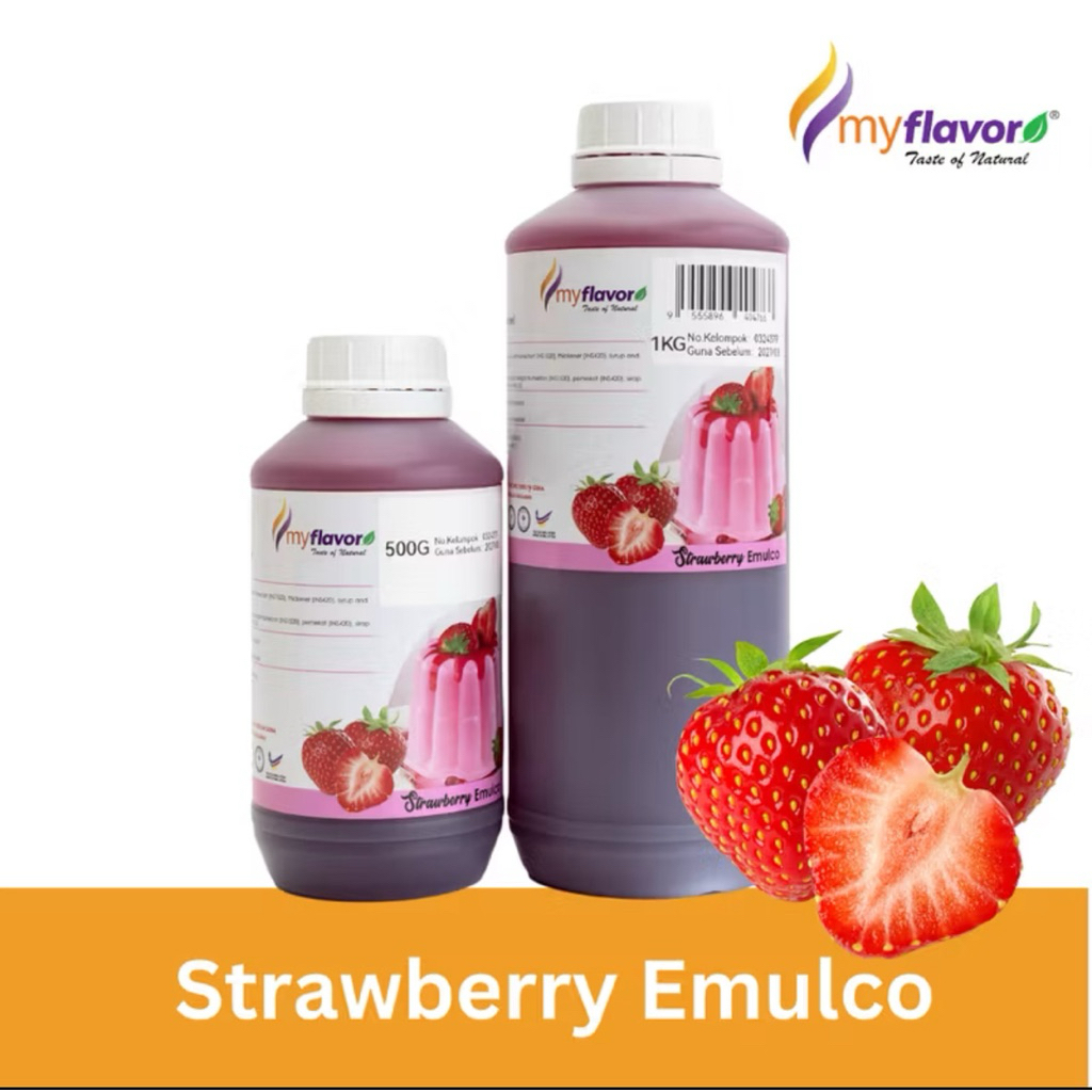 1KG STRAWBERRY EMULCO - FOOD FLAVOUR MyFlavour HALAL