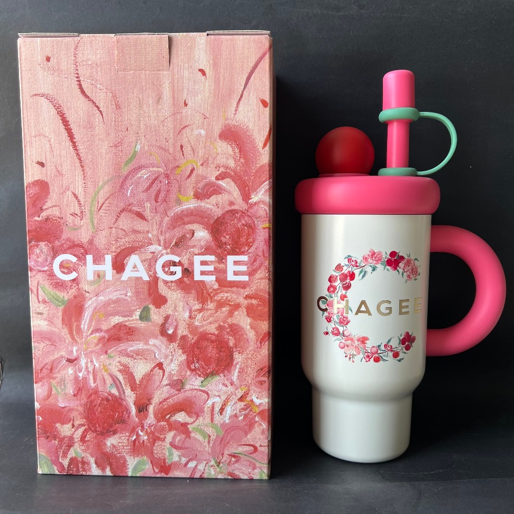 Chagee Lychee Black Tea Tumbler 800ml .王茶 一黑冰箱杯 800ml