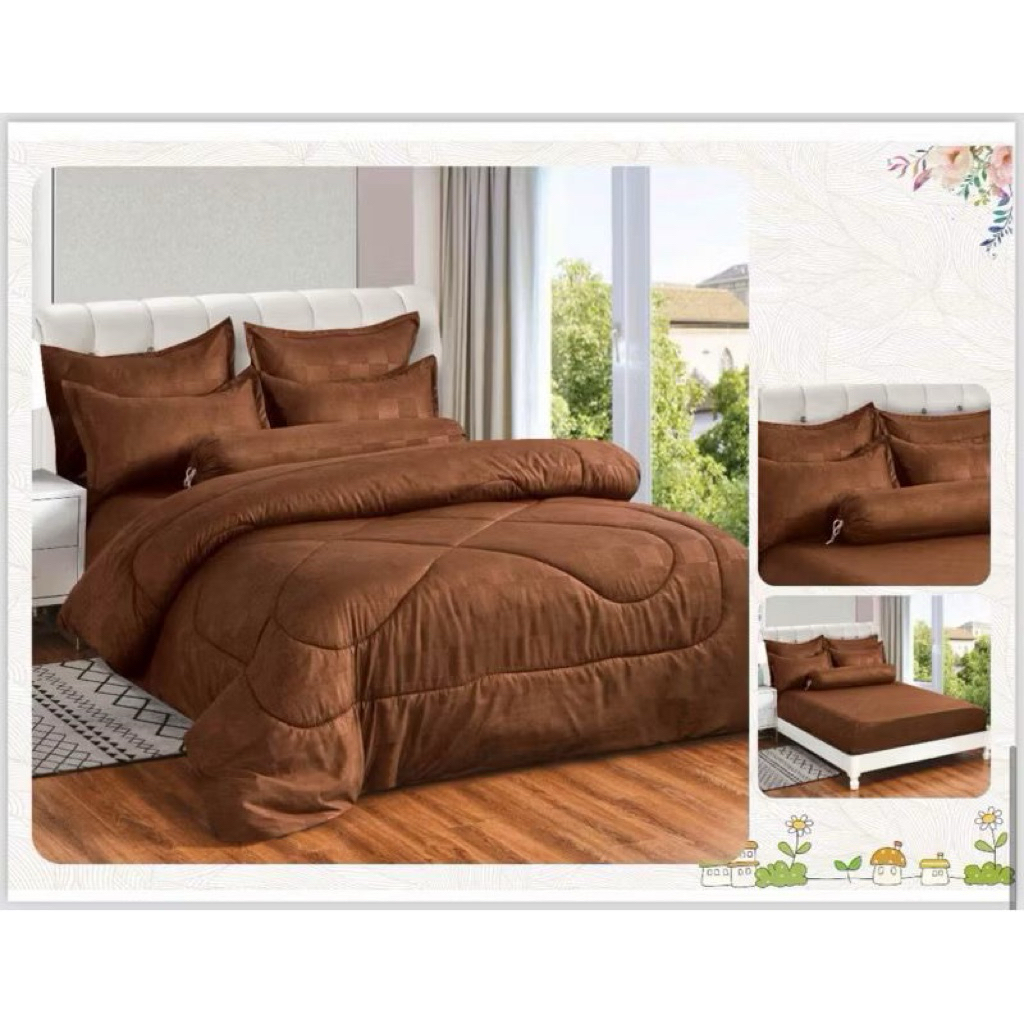 KOSONG ชุด Toto 7 ชิ้น + COMFORTER Queen/ cader Hotle 7 in 1 Queen(Readystok)carterkosongset...