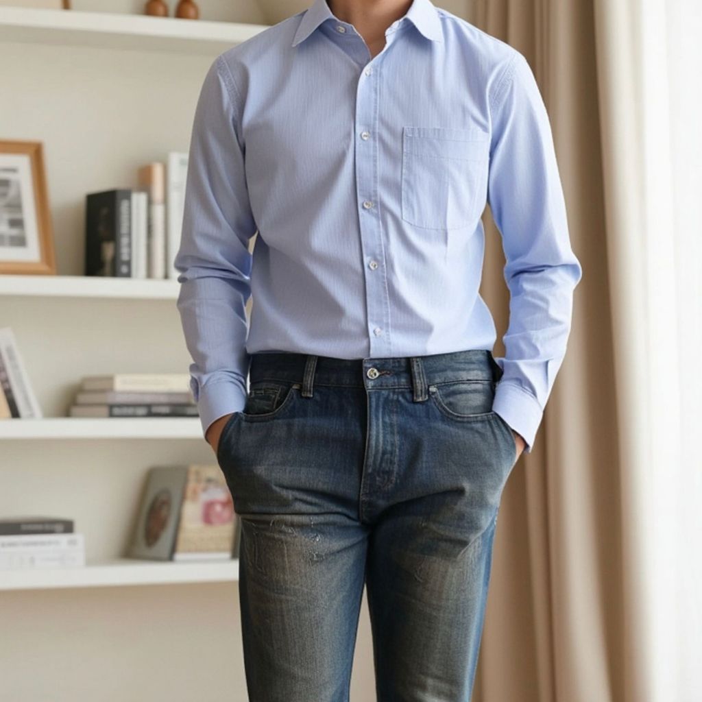 LOUIS XIII JEANS PREMIUM IDEA STRIGHT CUT MEN JEANS กางเกงยีนส์ยาว PANJAANG LELAKI