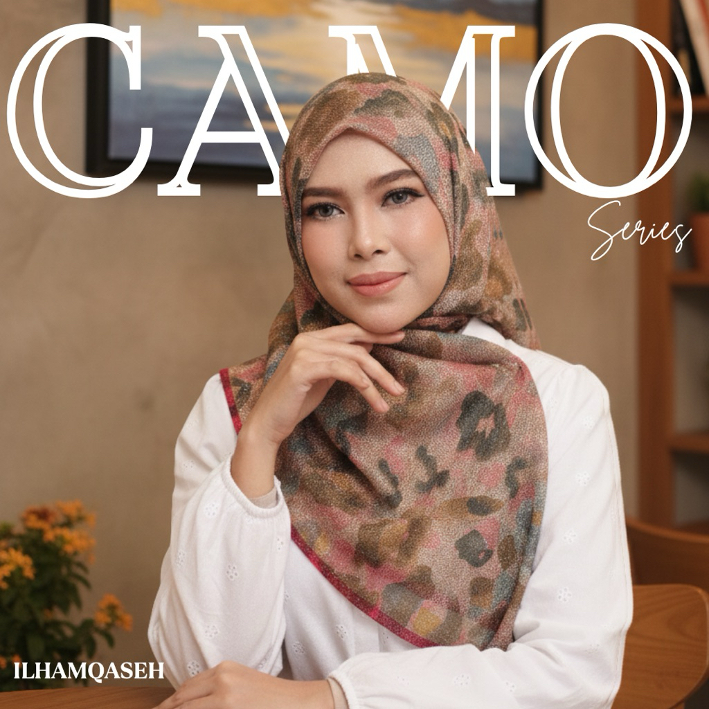 BAWAL/SAUK CAMO - TUDUNG KNITTED ILHAM QASEH