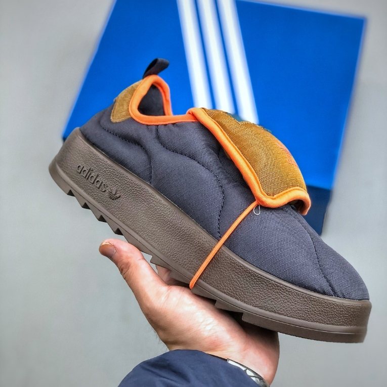 Puffylette Thick soled Puff Shoes Classic Sports Cotton Shoes Blue