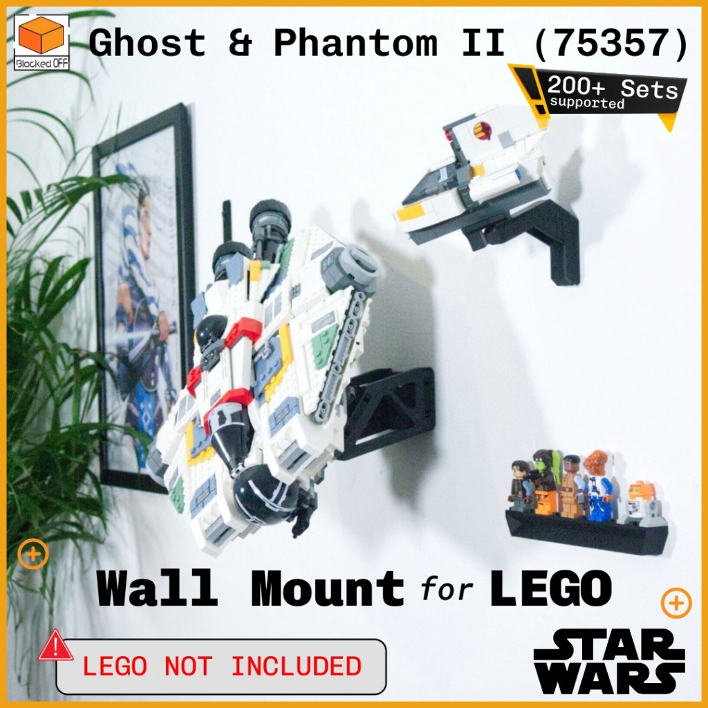 ติดผนังสําหรับ Lego Star Wars Ghost & Phantom II (75357)