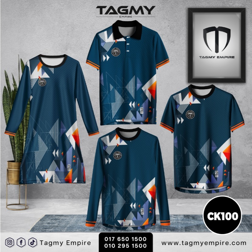 CK100 - ผู้ใหญ่ / เด็ก XS-10XL Baju Muslimah / Tshirt Family Set ชุดคู่