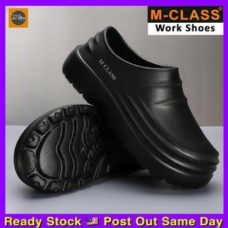 M-Class 881M EVA Anti-Slip รองเท้าทํางานกันน้ําน้ําหนักเบาห้องครัว Chef Gardener รองเท้า Kasut Chef Anti-Gelincir 厨师鞋