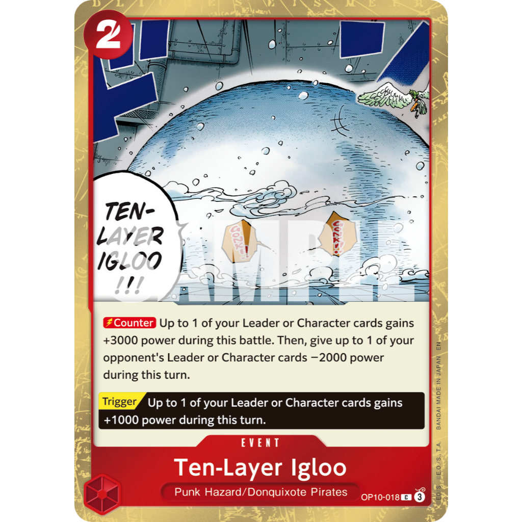 รุ่น ENGLISH & JAPANESE | PRB2 PRB02 OP10-018 | ซี | EVENT Ten-Layer Igloo