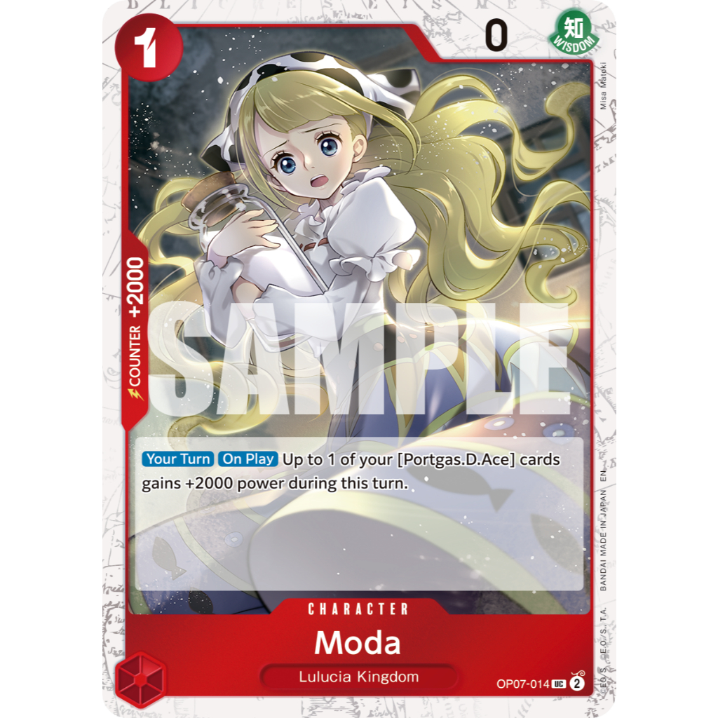 ENGLISH & JAPANESE VERSION PRB2 PRB02 OP07-014 UC CHARACTER Moda