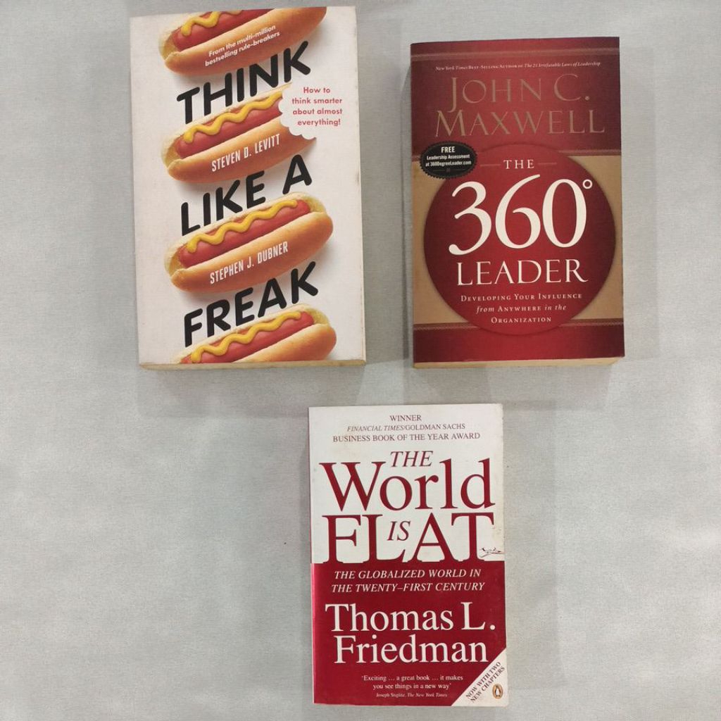 (มือสอง) XK5 1221 NY - Think Like A Freak/360 Leader/The World is Flat