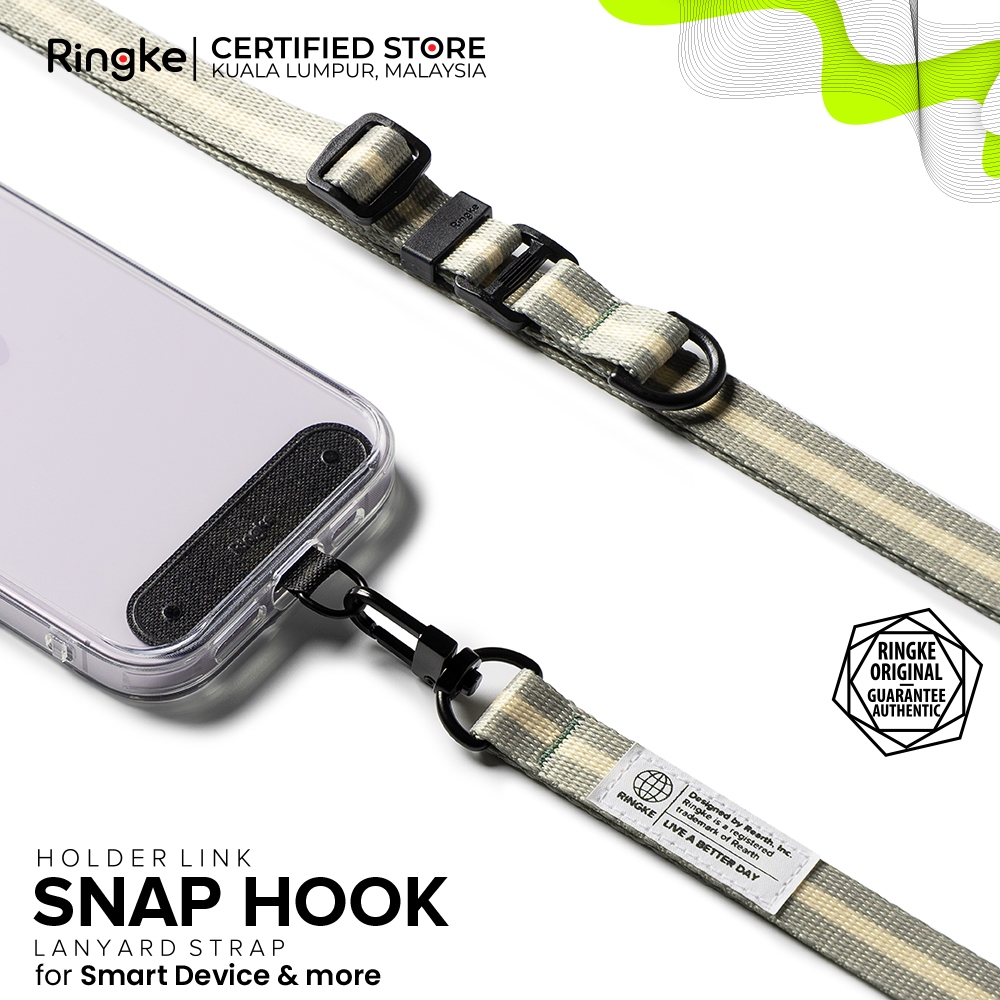 RINGKE HOLDER LINK SNAP HOOK ออกแบบ LANYARD สําหรับเคสสมาร์ทโฟนสวมใส่ง่ายทนทานป้องกันการฉีกขาดปรับ C