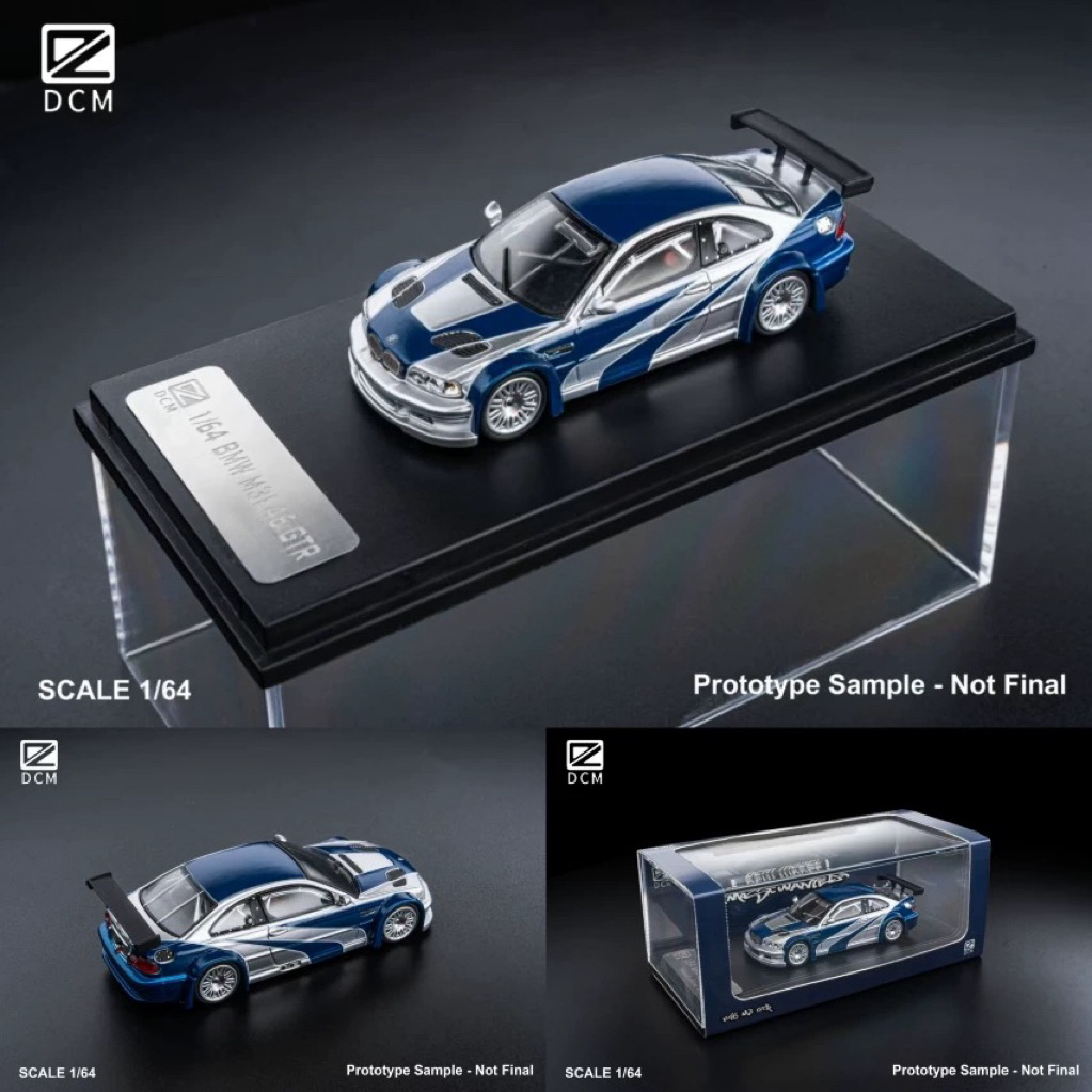 DCM BMW E46 M3 GTR Need For Speed Most Wanted Livery (Diecast 1/64)