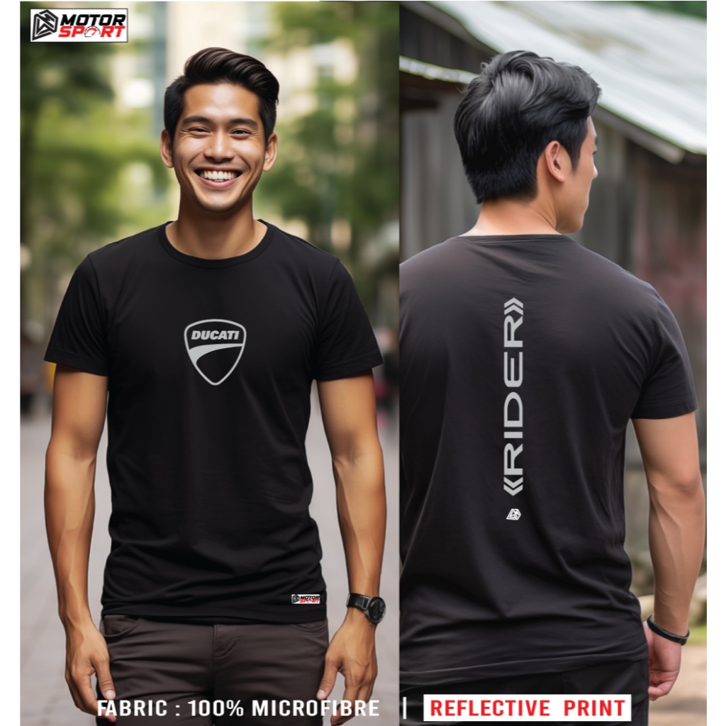 เสื้อยืดโลโก้ Ducati / jersey TShirt Ducati motocycles Rider