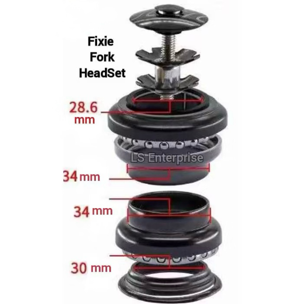 ชุดหูฟังจักรยาน Fixie Fork Fixie Bike Head Set