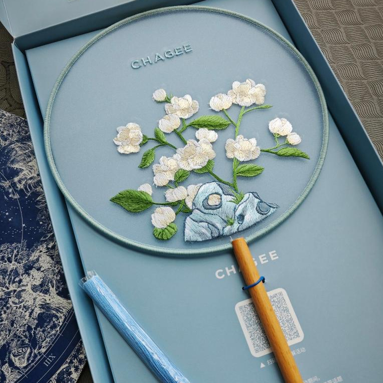 Chagee Jiangsu Garden พัดลมทรงกลม | 王 ฮิเมอิ茶