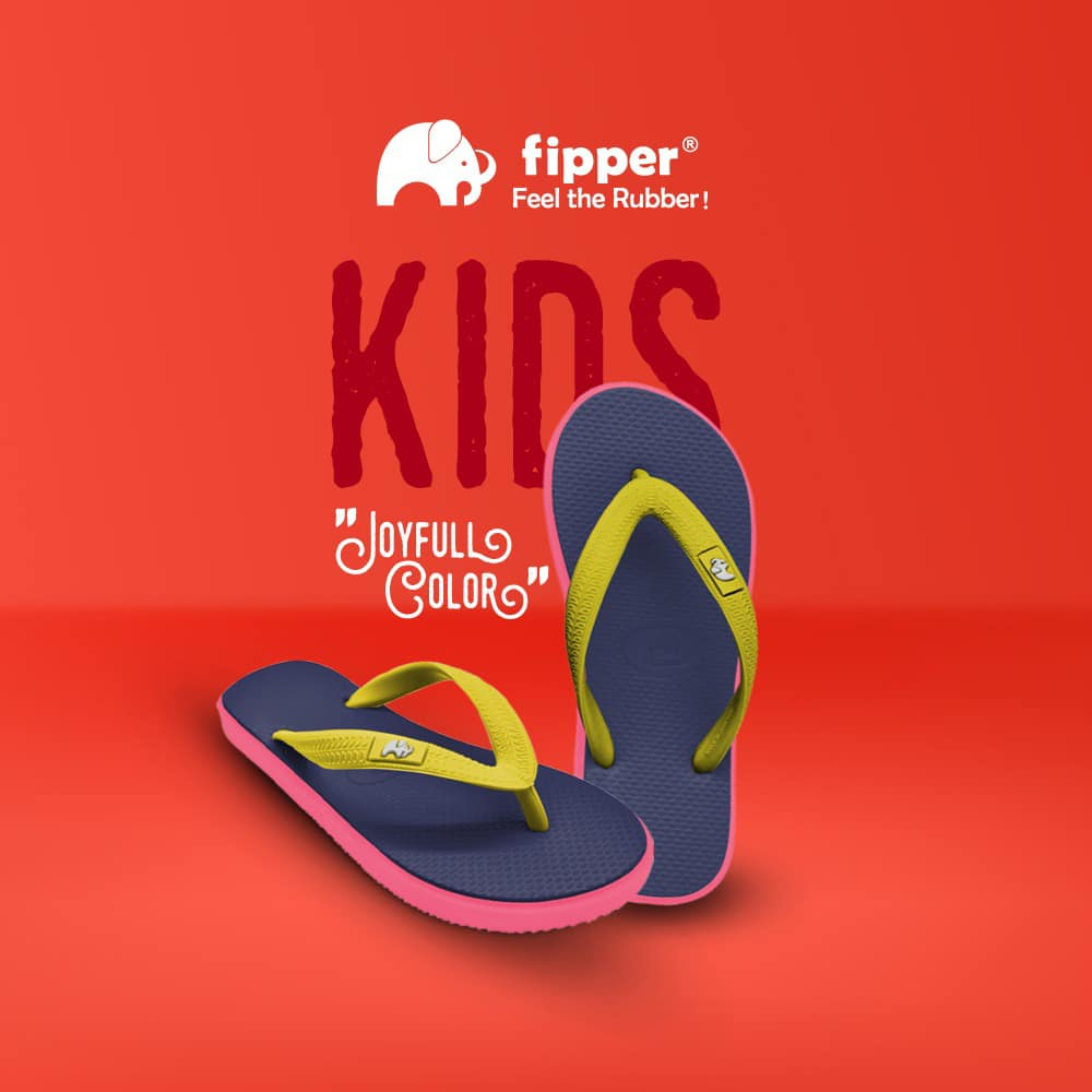 Fipper Slipper Kids Rubber สําหรับเด็ก