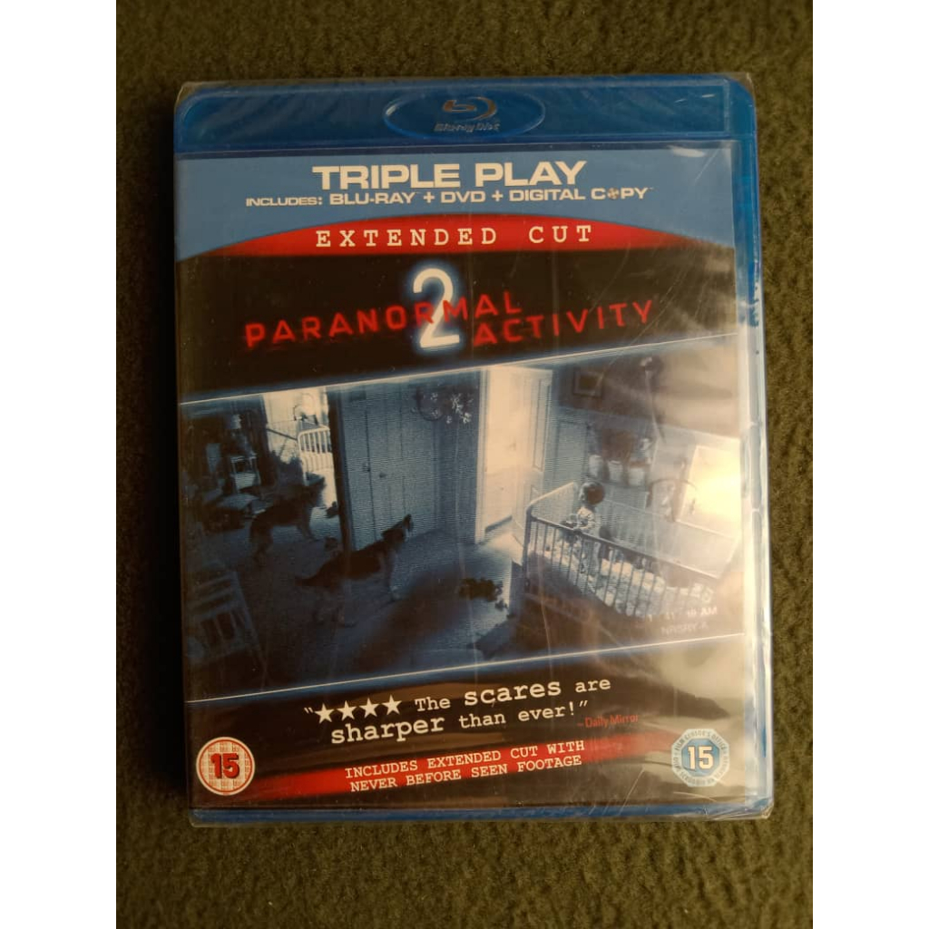 BLU-RAY TRIPLE PLAY PARANORMAL ACTIVITY 2 SEALED ใหม่