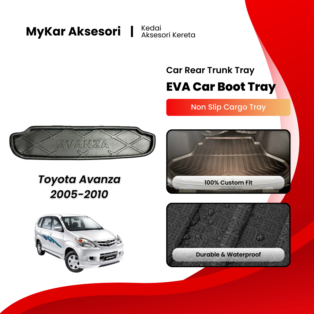 Toyota Avanza Old (2005-2010) ถาดบูต วัสดุ EVA Avanza Lama Pelapik Bonnet กันน้ํา