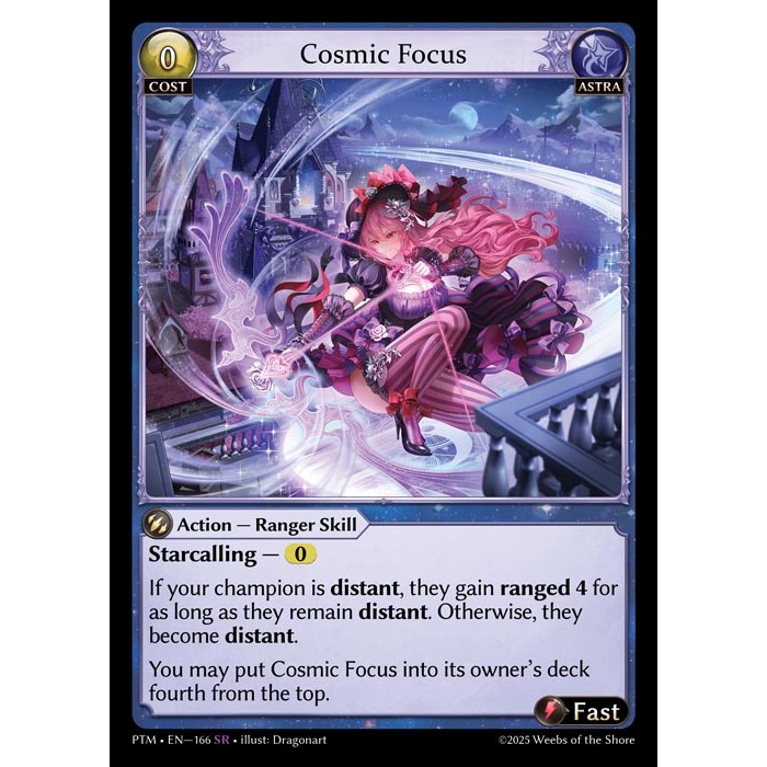 (GA) Grand Archive TCG - Cosmic Focus (SR) PTM EN–166 English Phantom Monarchs