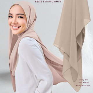 SHAWL RARA HEAVY CHIFFON, SOFT BREATHABLE, PERFECT FOR DAILY WEAR & EVENTS