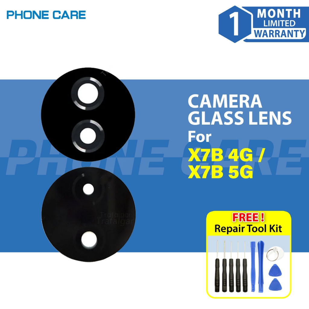 เลนส์กรอบกล้อง PhoneCare สําหรับ HONOR X7B 4G / HONOR X7B 5G พร้อมเลนส์กระจก