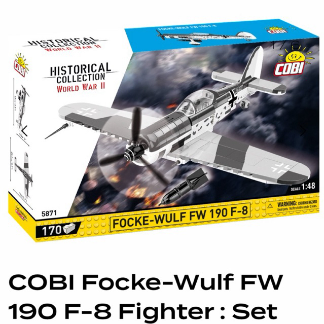 COBI FW190 Focke Wolf F-8 Fighter Planes อิฐอาคาร 1:48 Made In Europe