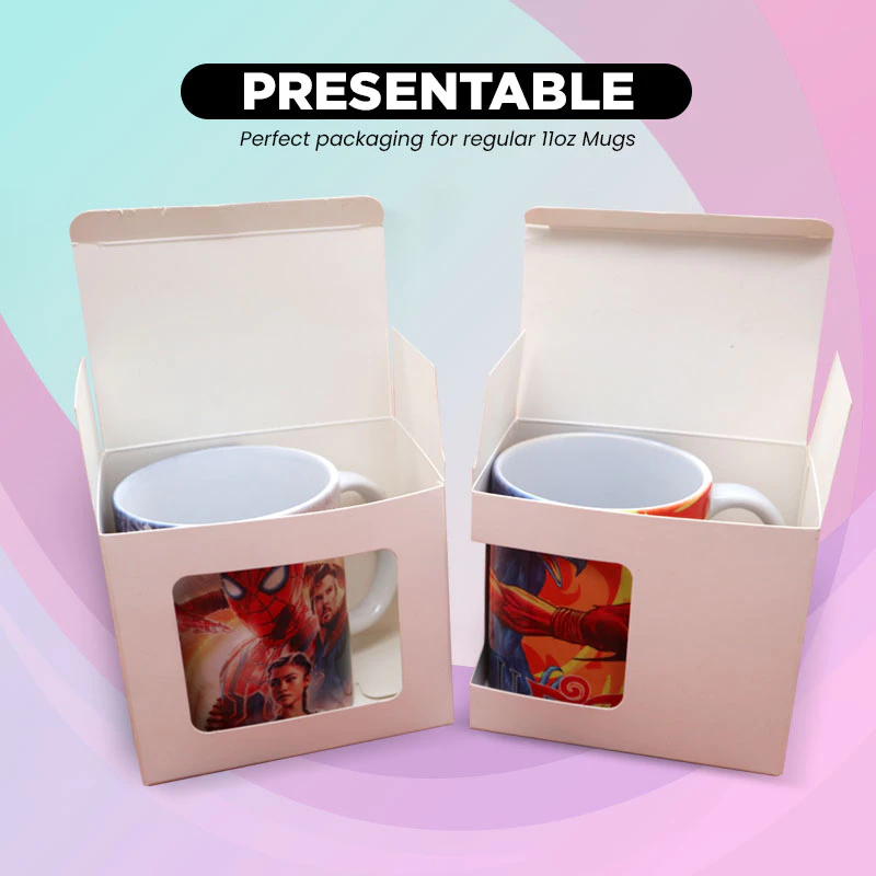 CUYI Center Window Mug Box หรือ Side Window Mug Box 马克杯盒