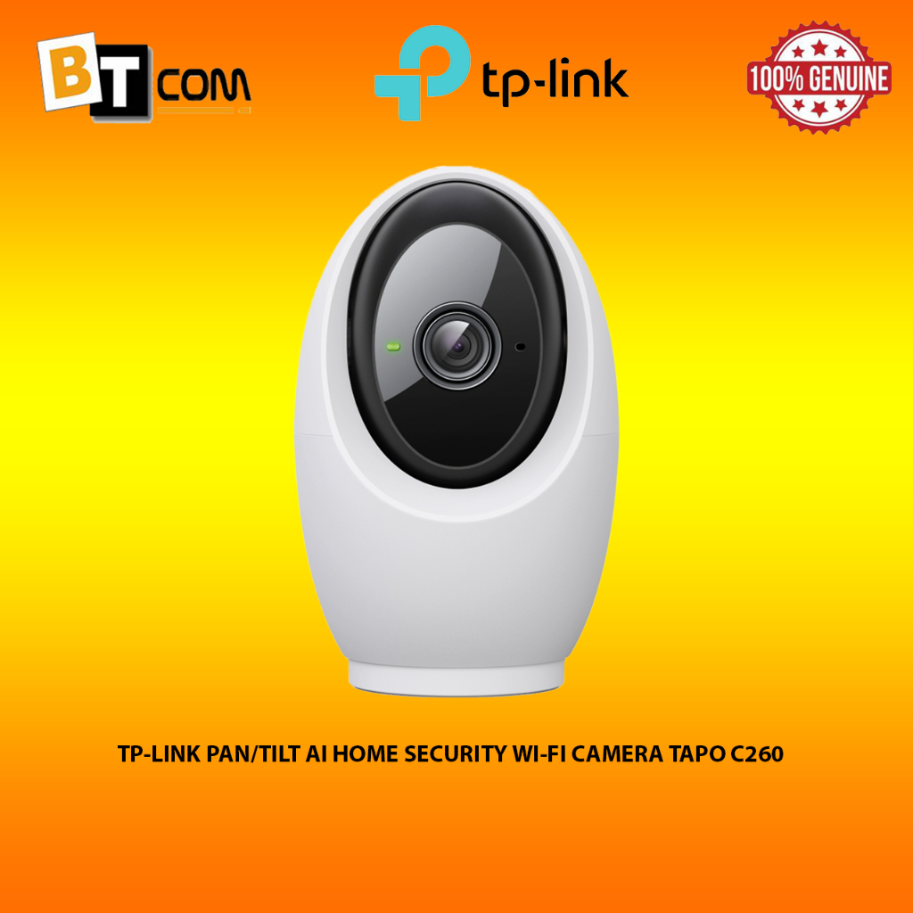 TP-LINK Pan/Tilt AI Home Security กล้อง Wi-Fi Tapo C260