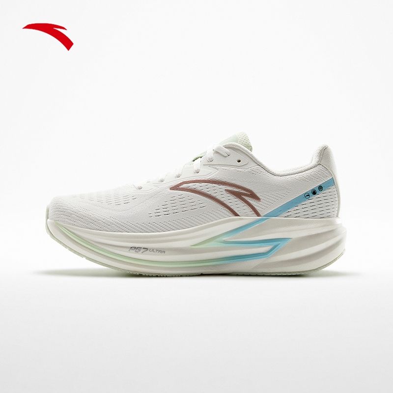 รองเท้าวิ่ง ANTA Women PG7 Ultra Champion 4 1225C5562A-1 - Papyrus/Minp Blue (Kasut Sukan)