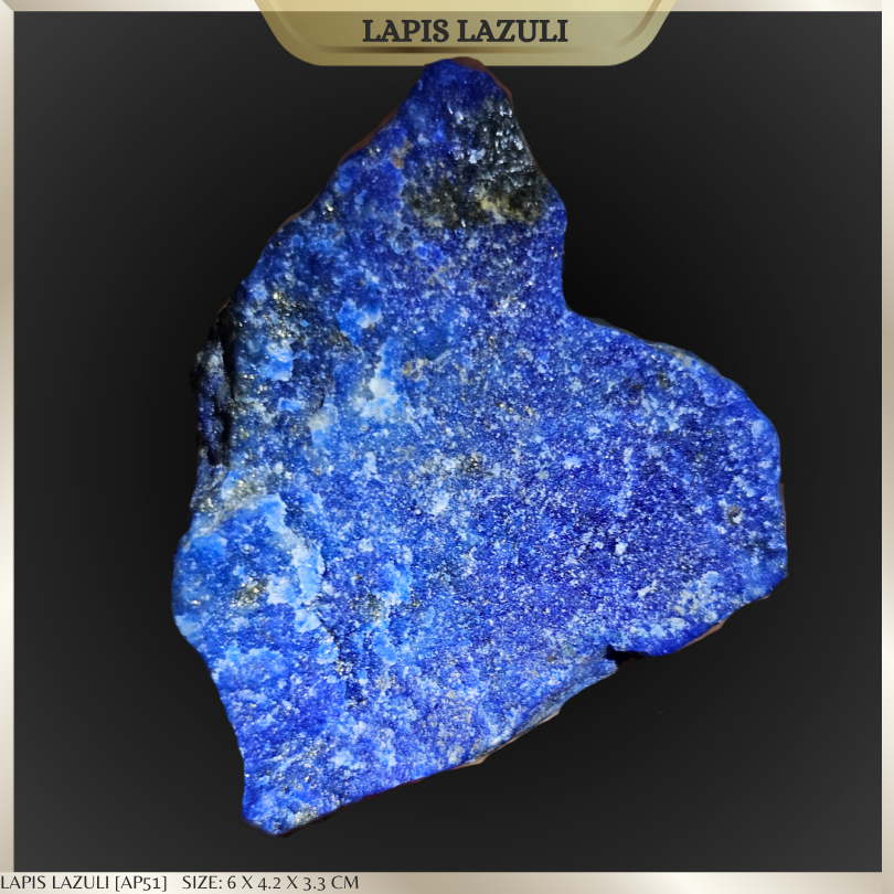 LAPIS LAZULI RAW WITH PYERITE*PREMIUM QUALITY*[AP51]AFGHANISTAN - Stone of Wisdom, ความมั่นใจในตนเอง