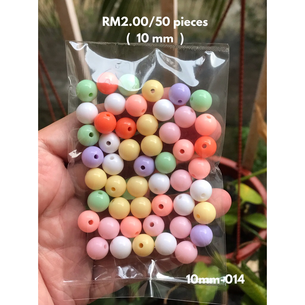 RM2.00/50 kyping : 10mm-014 - Manik - Bead - 10 mm