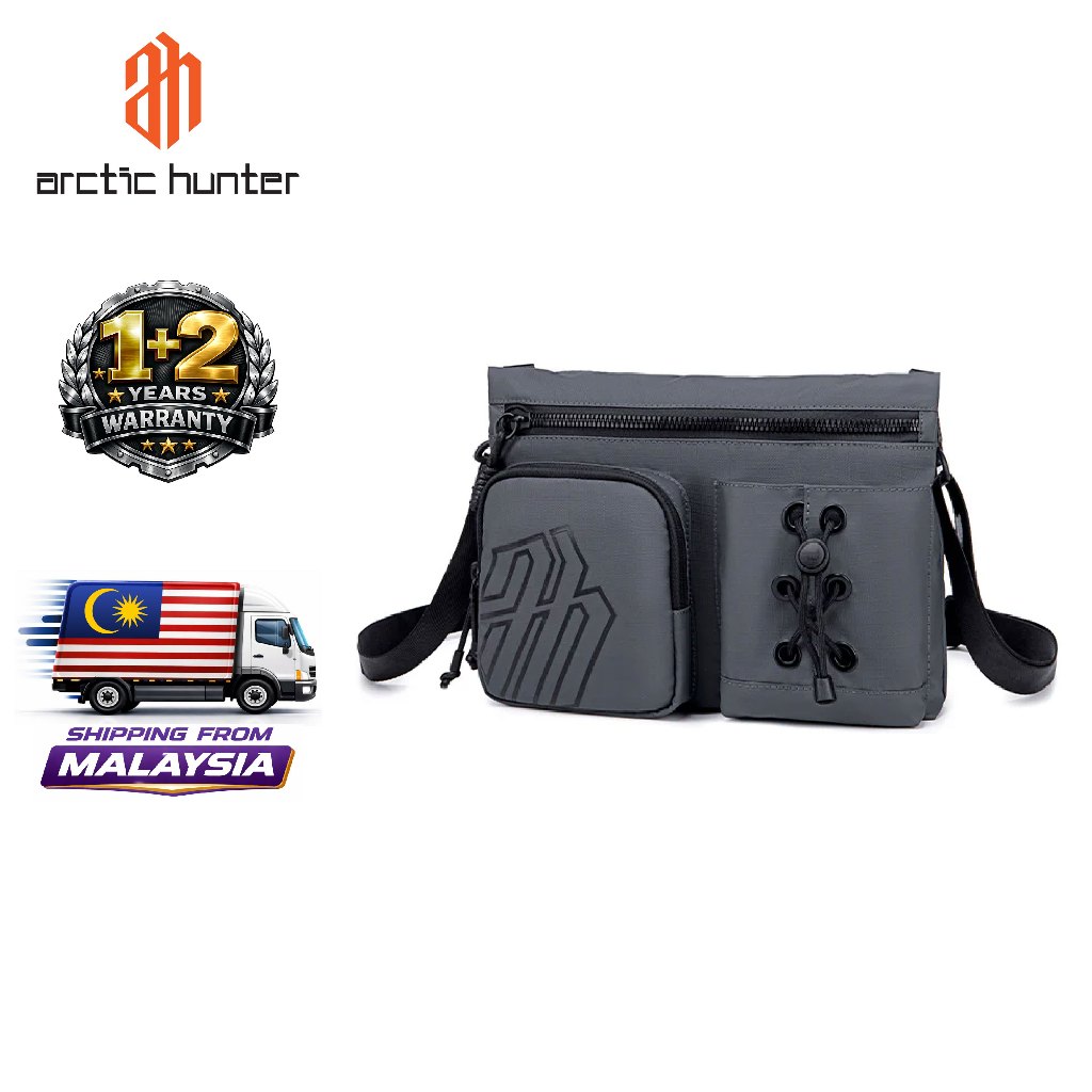 Arctic Hunter i-Visage Sling Bag Cool Design Messenger Bag ช่องใส่แท็บเล็ต (9.7")