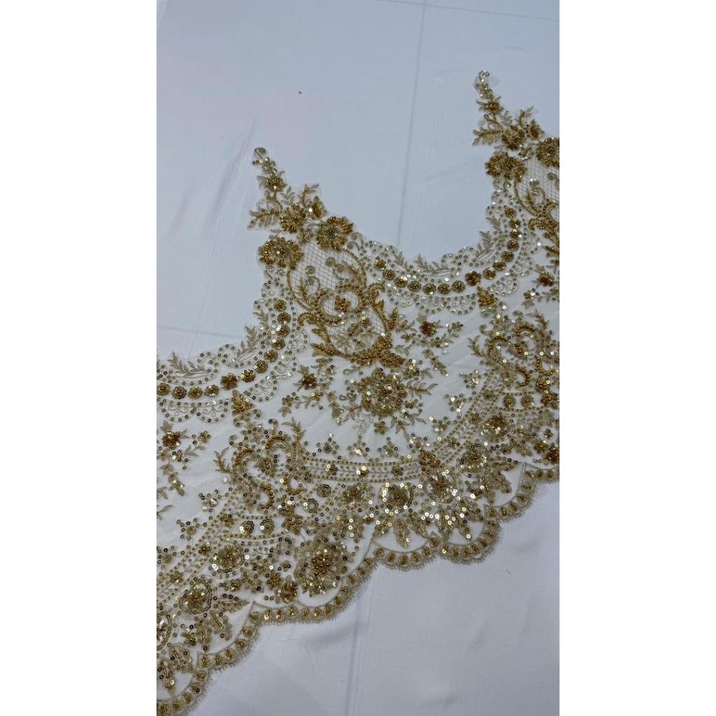LACE GOLD JUWITA FULL BEADING ( PERMETER )
