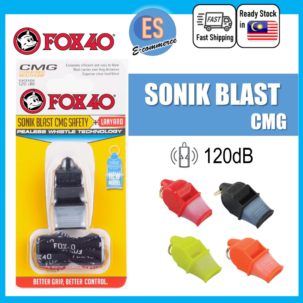 FOX 40 WHISTLE SNIK BLAST CMG พร้อม LANYARD ผลิตในแคนาดา 120db