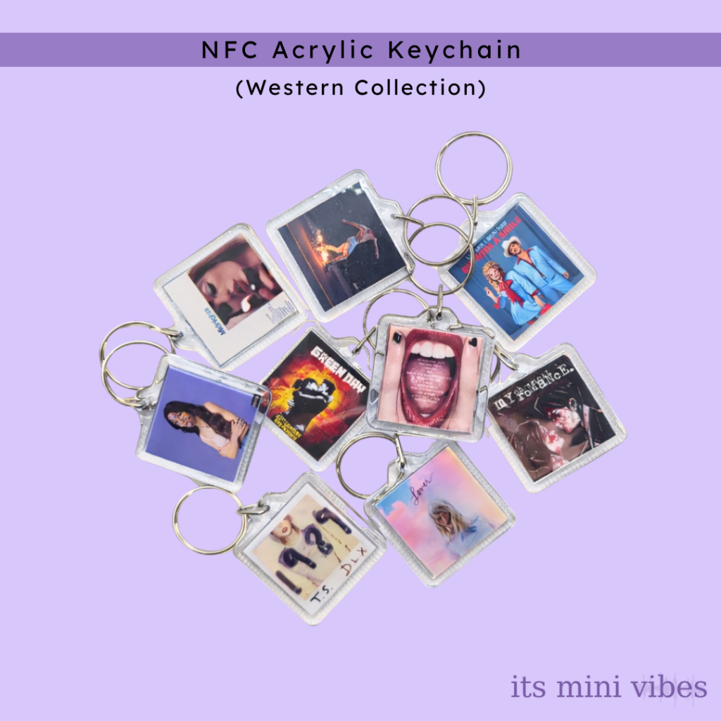 พวงกุญแจอะคริลิค NFC พวงกุญแจเพลงศิลปินตะวันตก