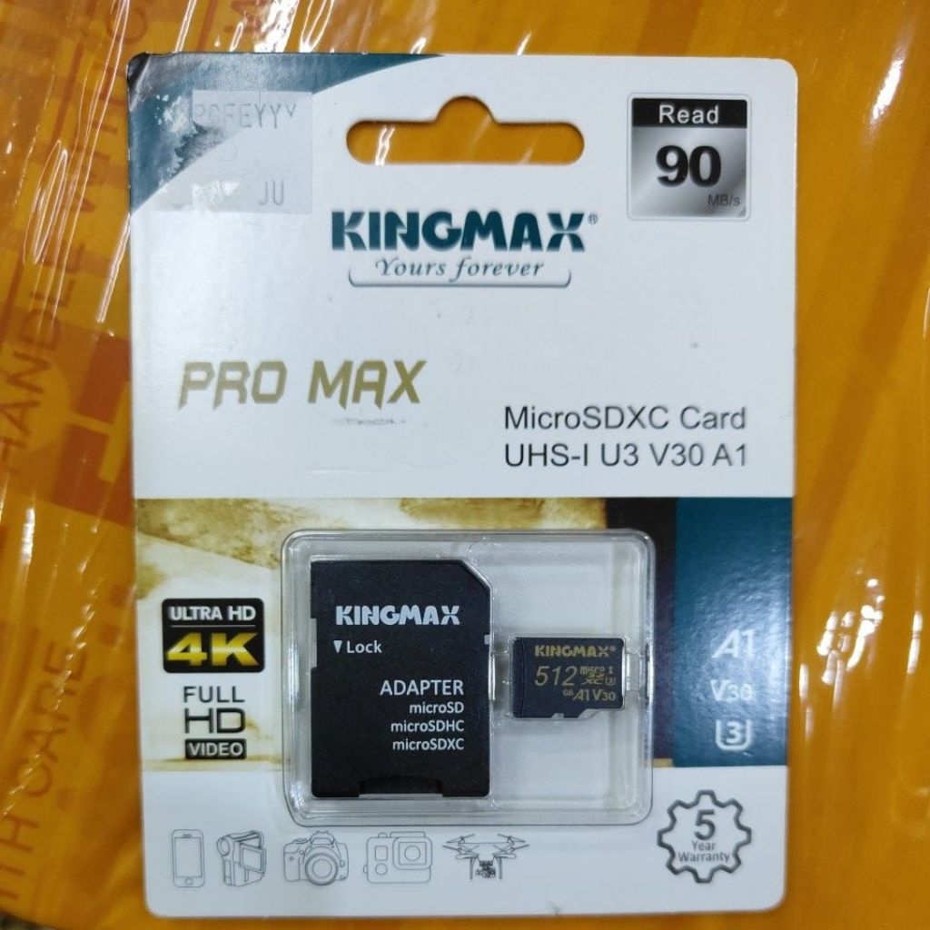 NS KINGMAX MICRO SD CARD 512GB ใหม่และซีเมนต์