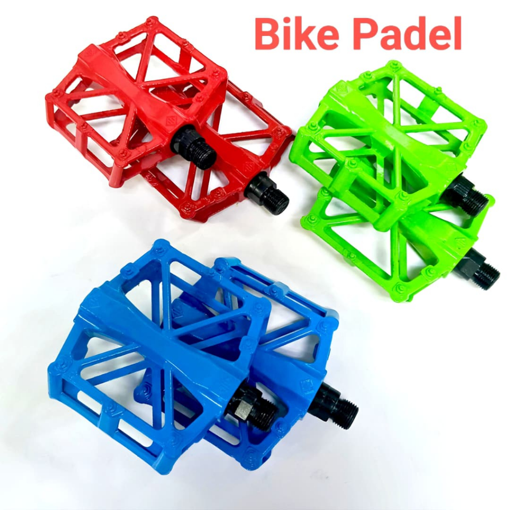 บันไดจักรยานซีล Basikal Pedal Mtb Footboard จักรยานขี่จักรยาน 9/16" Fixie Padel สีเขียว/สีฟ้า/สีแดง