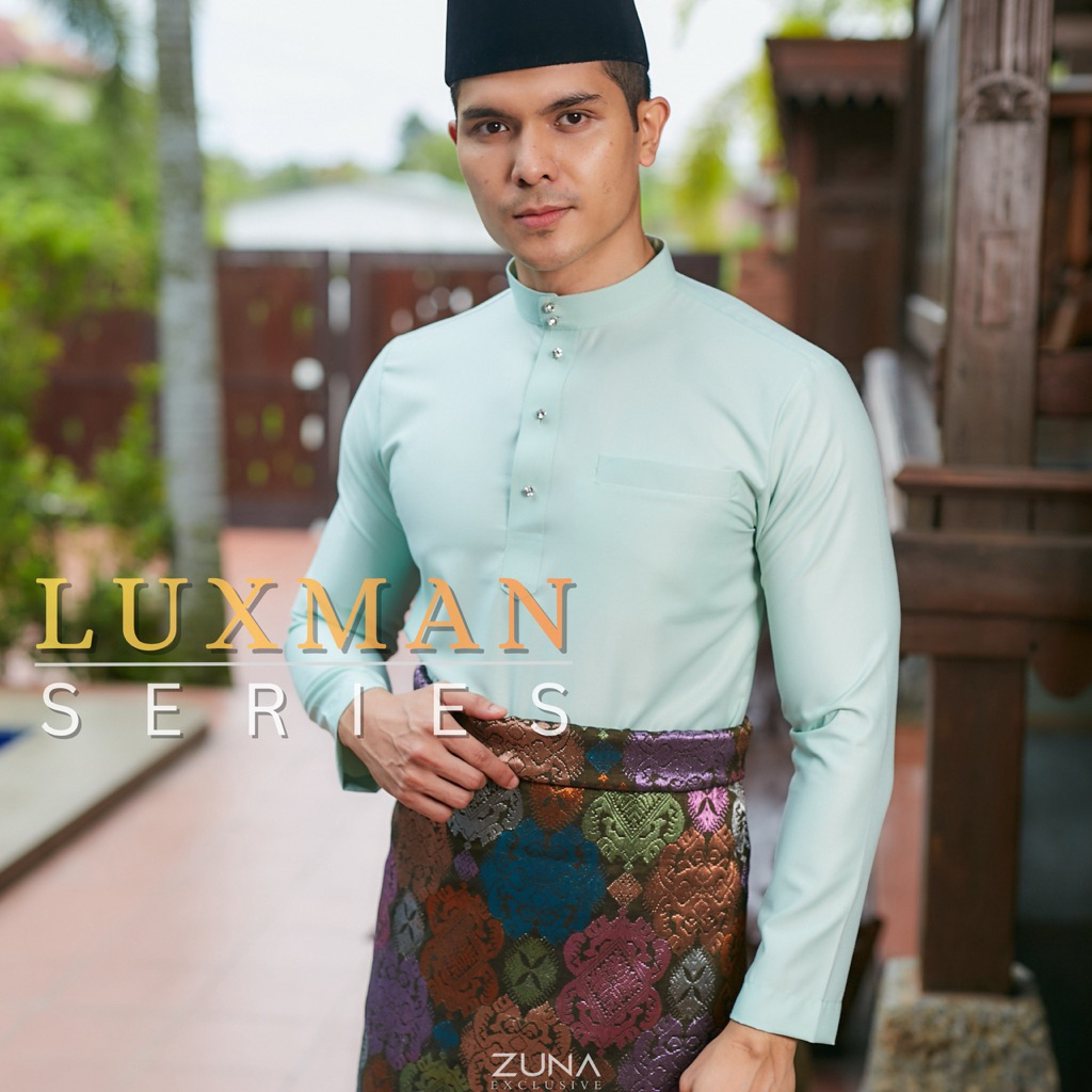 MINT GREEN LUXMAN series Baju Melayu (Cakek Musang) ผ้าฝ้ายญี่ปุ่นพรีเมี่ยม