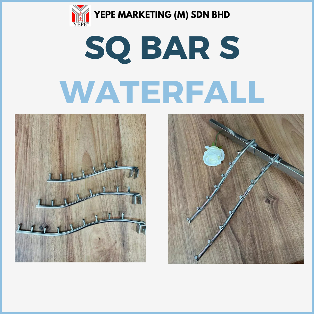SQ BAR S WATERFALL 10 "/ SQ BAR S WATERFALL 12"/ SQ BAR S WATERFALL 14 "/ SQ BAR WATERFALL/ ไม้แขวนเ