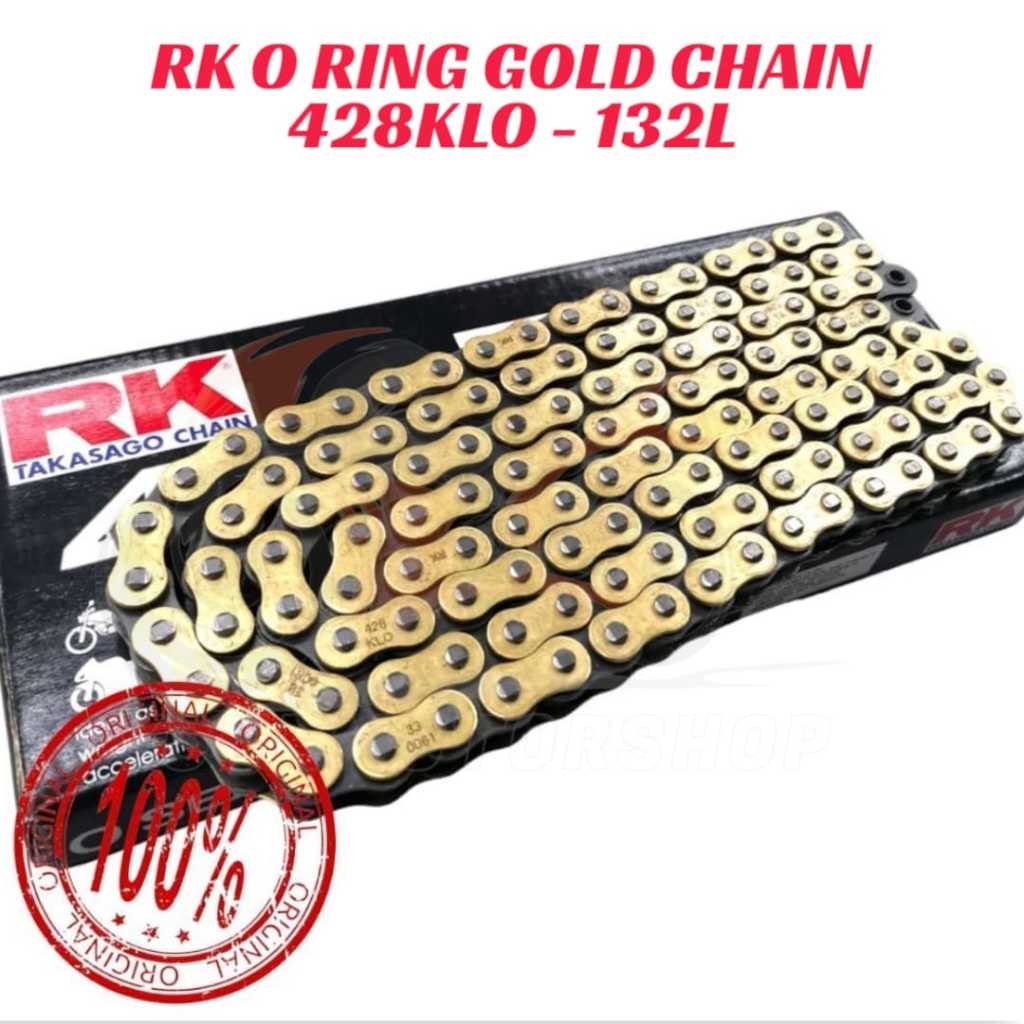 RK 428KLO132L RK TAKASAGO CHAIN RK CHAIN O แหวนโซ่ทอง Rantai 428KLO132L RK TAKASAGO CHAIN RK