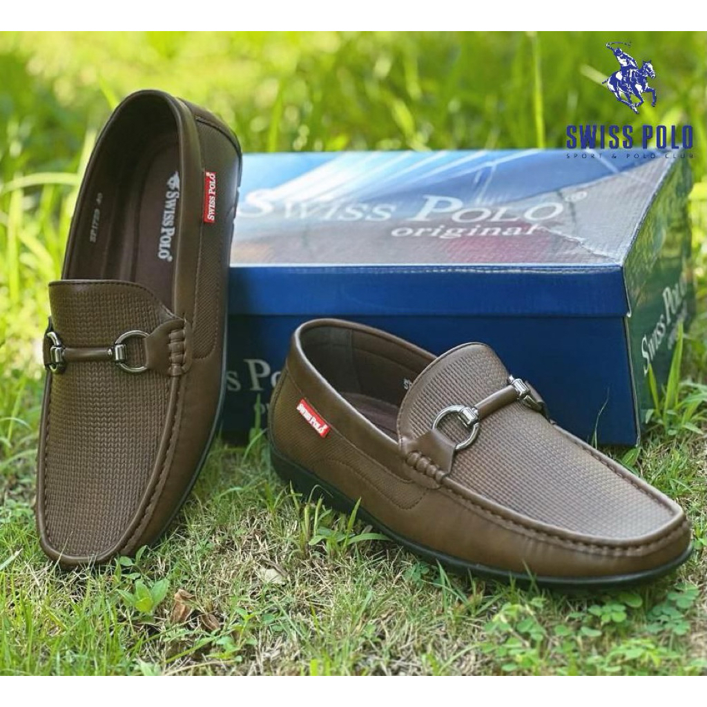 Superlatives คลาสสิกผู้ชายs สมาร์ทแนวโน้ม Slip On Swiss Polo Signature Loafer เรือรองเท้า Kasut Lofe