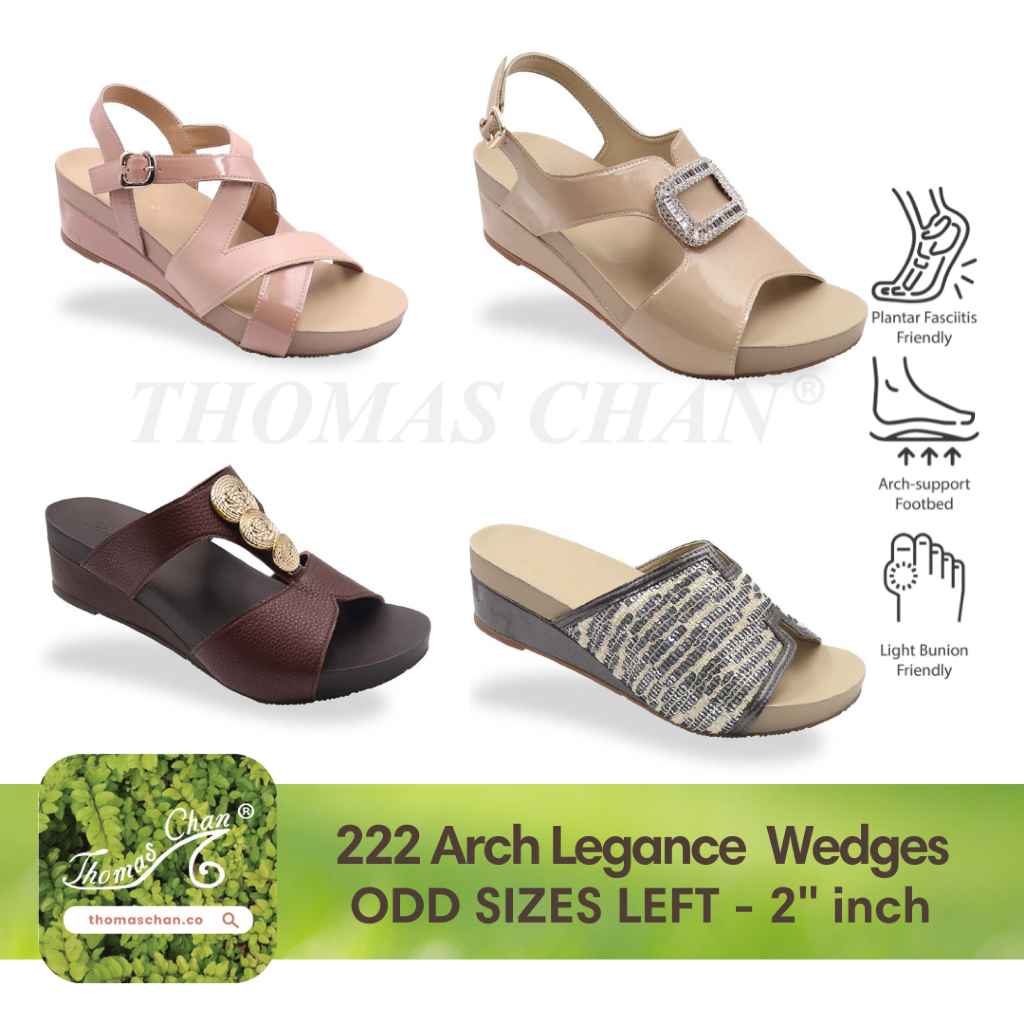 [THOMAS CHAN] Women Arch-legance Series 2"inch Orthotic Wedges IV [ODD SIZES LEFT]
