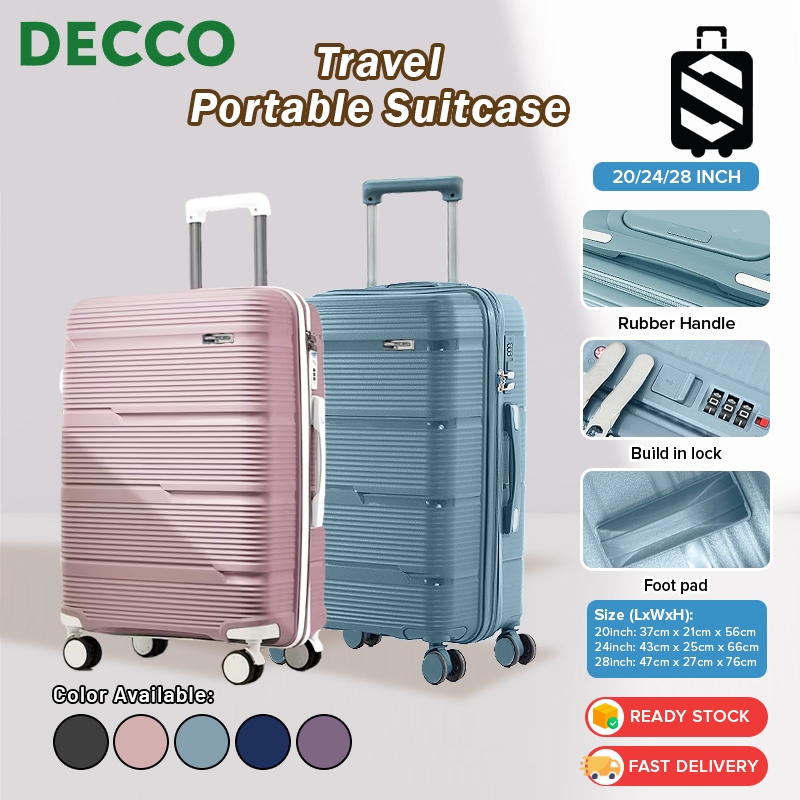 Decco SKY TRAVELLER SKY365 3-In-1 PP รถเข็นกระเป๋าเดินทางคุณภาพเสียงล้อคู่ (20 นิ้ว + 24 นิ้ว + 28 น
