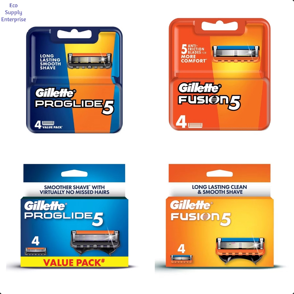 Gillette Fusion 5 ProGlide Manual Refill 4 ชิ้น/Gillette Fusion 5 ProGlide Power Refill 4 ชิ้น