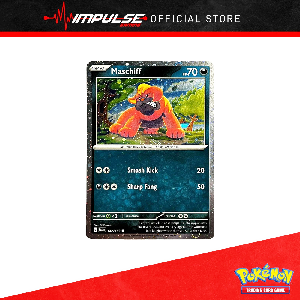 การ์ด Pokemon Tcg Eng: 142/193 Maschiff