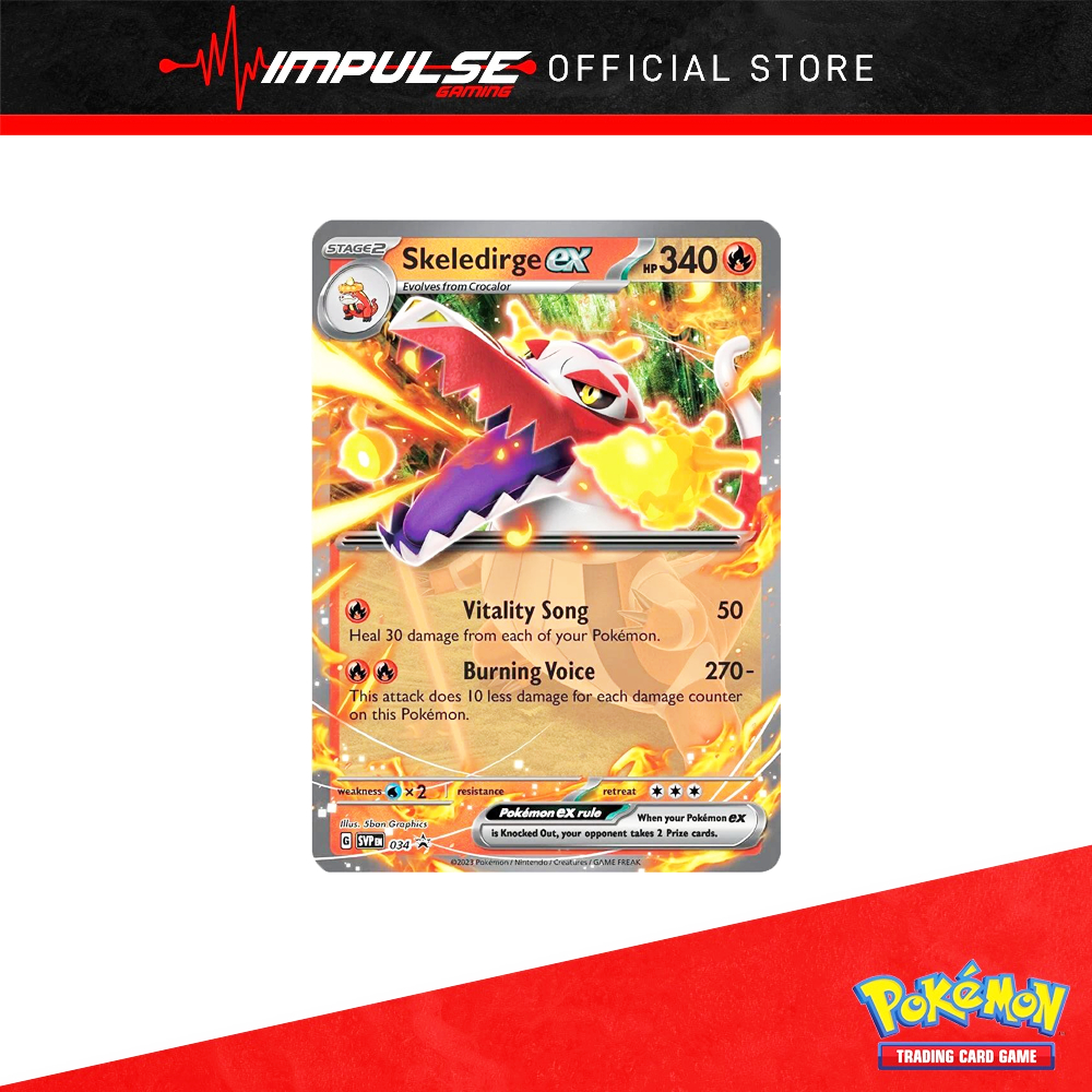 การ์ด Pokemon Tcg Eng: SVP034 Skeledirge EX