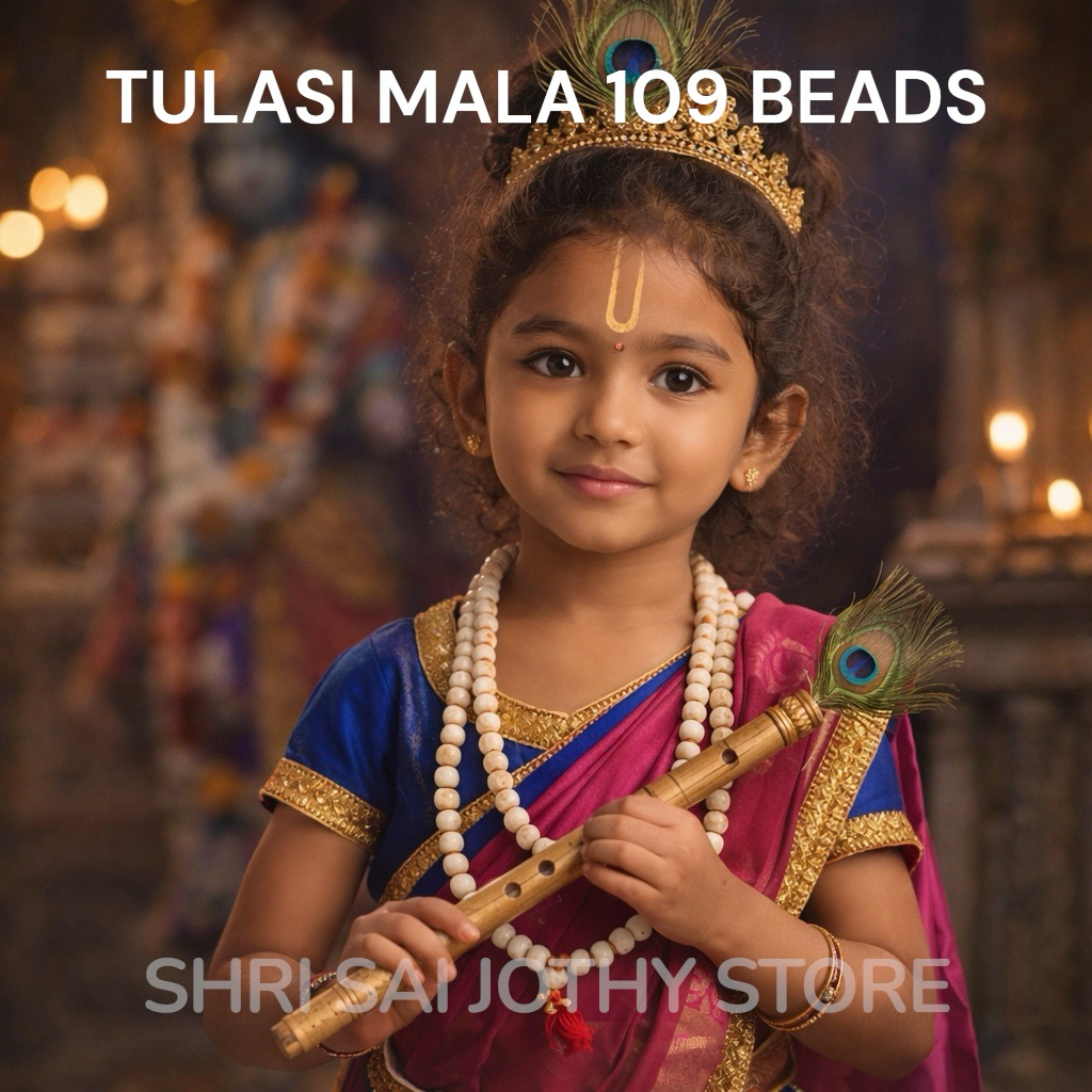 Tulasi Mala (108 เม็ด) – สร้อยคอ Devotional บริสุทธิ์ & ศักดิ์สิทธิ์